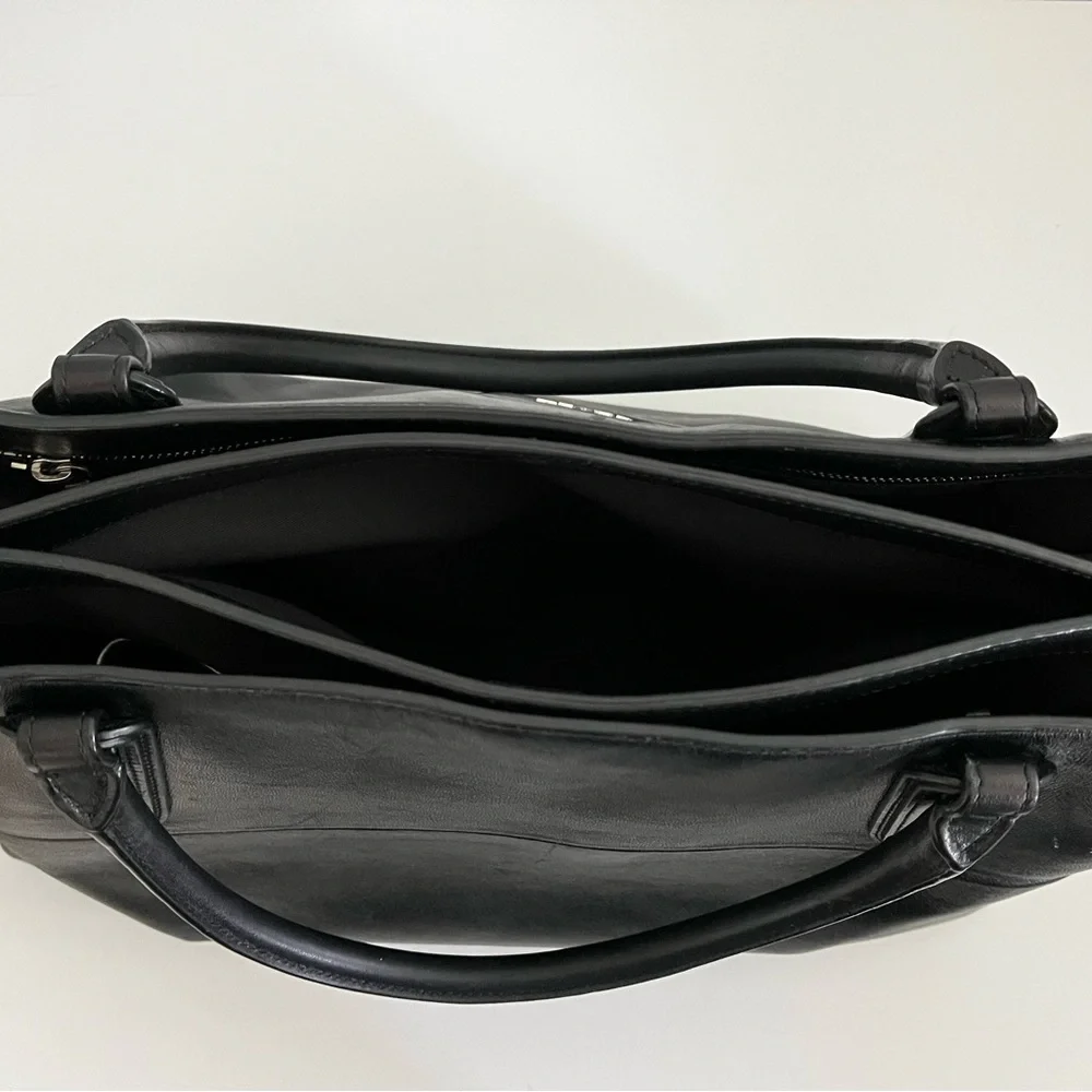 Coach Borough Elegant Black Leather Tote, Handbag - Picture 9 of 10